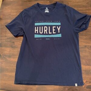 Hurley Men's Dark Blue Graphic Tee